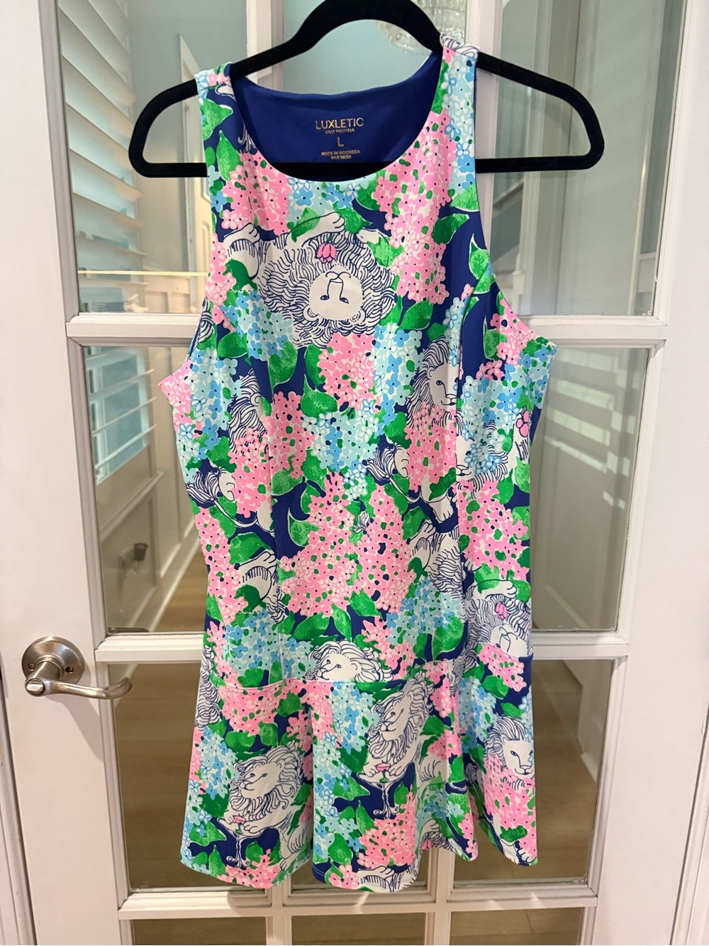 Lilly Pulitzer Vintage Vault Starlight Navy Lydia the Lion Westley Active Dress